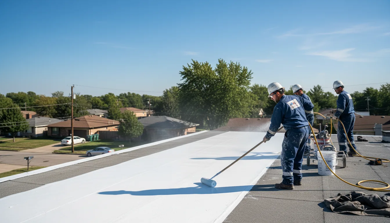 Commercial roof coating in La Marque, TX near me